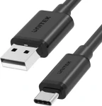 Unitek Y-C480BK černá / Kabel USB-A - USB-C / 0,25 m / 3 A (Y-C480BK)