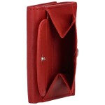 Mini kožená dámská peněženka Bellugio Kawera, červená