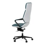 Kancelářské křeslo, zelená ekokůže, houpací mechanismus s aretací ve 4 polohách, kovový kříž, kolečka pro tvrdé povrchy