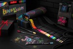 Faber-Castell Faber-Castell, 116418, Black Edition, Supersoft, sada ergonomických pastelek s černým lakováním v rolovacím pouzdře, 72 ks 21749