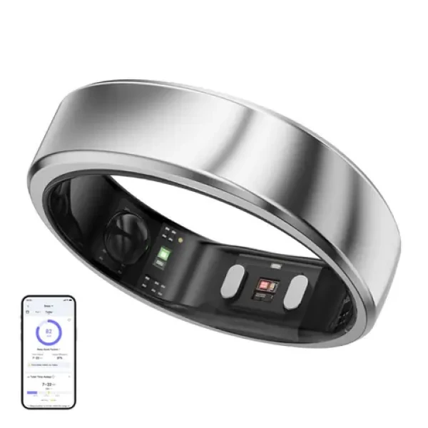 RingConn Air Gen 2 Smart Ring vel. 10 galaxy silver / chytrý prsten / titanová ocel / BT 5.0 / IP68 (124031001)