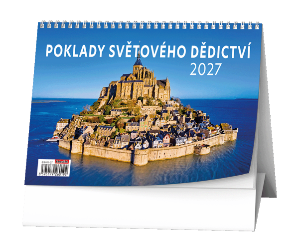 Stolní kalendář 2027 Baloušek Poklady světového dědictví
