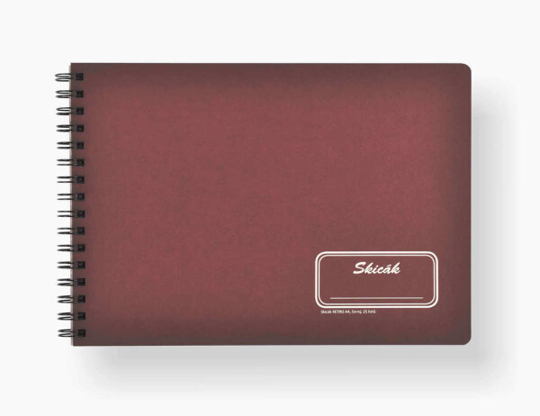 Bobo-Blok Retro skicák BOBO Blok A4, 25 listů, Černé listy