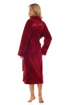 Dámský župan 2413 Camelia wine extra plus - L&L bordó 4XL