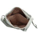 Módní dámská koženková crossbody kabelka Salah, šedá
