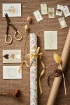 Ib Laursen Papírový štítek na dárky Beige – set 6 ks, béžová barva, papír