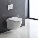 MEREO - WC závěsné kapotované, Smart Flush RIMLESS, 495x360x370, keramické, vč. sedátka CSS113S VSD82T1