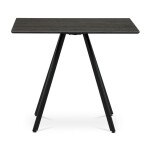 Jídelní stůl 90x90cm, lamino, šedý dub, HT-R5190 GREY