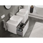 MEXEN/S - Rivel koupelnová skříňka pod umyvadlo 60 cm s deskou, 1 šuplík, reliéf , bílá mat 91A20-06047-1-BFC01