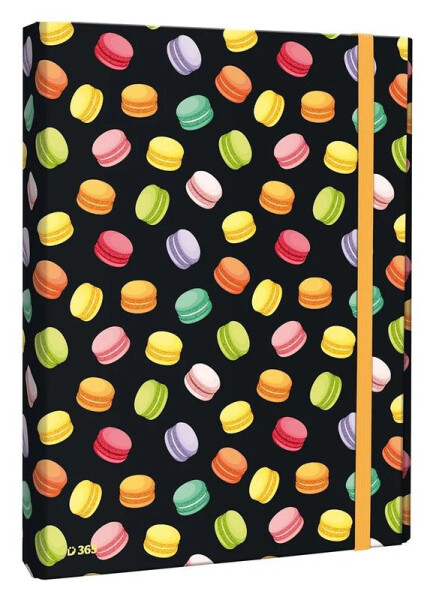 Box na sešity s klopou A4 Macarons