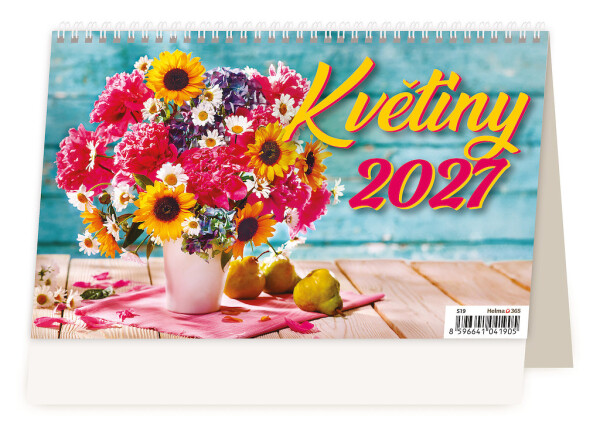 Stolní kalendář 2027 Helma Květiny