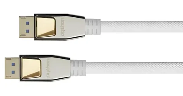 Lindy Python DisplayPort 2.0 bílá / Přípojný kabel DisplayPort - DisplayPort / 8K 60Hz / 54 Gbit/s / 2 m (DP20-PY020W)