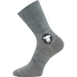 VOXX Ponožky anatomicky tvarované z merino BAREFOOTAN s ionty stříbra SVĚTLE ŠEDÉ (3 páry) 43-46 124973