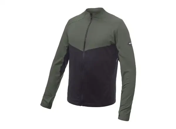SENSOR COOLMAX THERMO celozip černá/olive green - Sensor Coolmax Thermo pánská mikina černá/Olive Green vel. XL