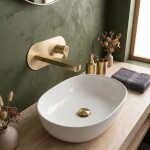 REA - Podomítková umyvadlová baterie Arcos Brush Gold REA-B6977