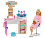 Barbie salón krásy herní set s běloškou