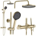 REA - Sprchový set Lungo Stripe Brush Gold REA-P9490