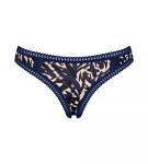 Dámské kalhotky GO Crush String C3P - BLUE - modré M008 - SLOGGI BLUE L