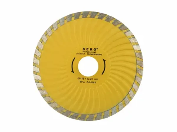 GEKO G00271 / Řezný kotouč diamantový Turbo Plus / 125 x 8 x 22.2 mm (G00271)