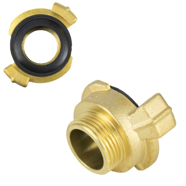 Bajonetová rychlospojka, vnější závit 3/4", mosaz, GEKA