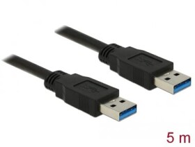 DeLock Kabel USB 3.0 A (M) - USB 3.0 A (M) 5.0m černá (85064)