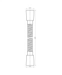 OMNIRES - Sprchová hadice, 125 cm, kartáčovaná měď 022-XCPB