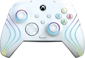 PDP Afterglow WAVE bílá / Gamepad / Programovatelná tlačítka / Podsvícení / USB-C (049-024-WH)