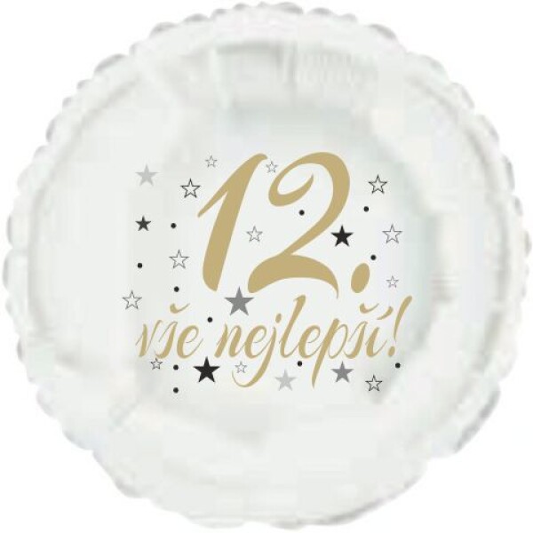 12.narozeniny balónek kruh balonky.cz 12.narozeniny balónek kruh balonky.cz