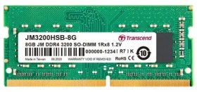 Transcend JetRam 8GB (1x8GB) 3200MHz / SODIMM / DDR4 / CL22 / 1.2V / 1Rx8 (JM3200HSB-8G)