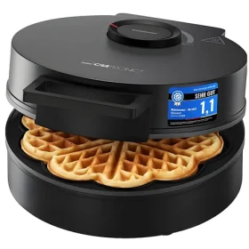 Clatronic WA 3832 černá / Vaflovač / 1200 W / 1 vafle / kulatý tvar