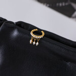 ELENYS Lumia – pozlacená ear cuff náušnice 18K žluté zlato