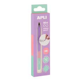 APLI nekonečná tužka trojbarevná Mini, HB, fialová