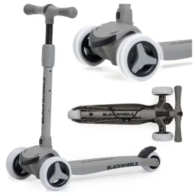 BLACKWHEELS Tříkolová koloběžka Blink šedá / Koloběžka / 3 kolečka (5902659843777)