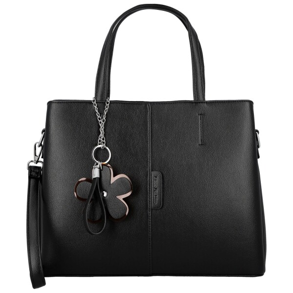 Módní dámská koženková kabelka do ruky Briana, černá
