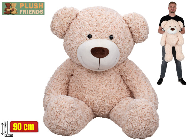 Plyšový medvěd Plush Friends 90 cm - béžový