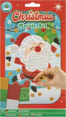 GRAFIX Mozaikový obrázek Vánoce: Santa 14x23 cm