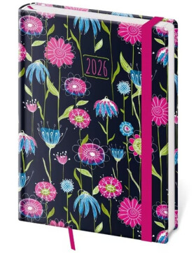 Diář 2026 denní A5 Vario - Fragrance s gumičkou