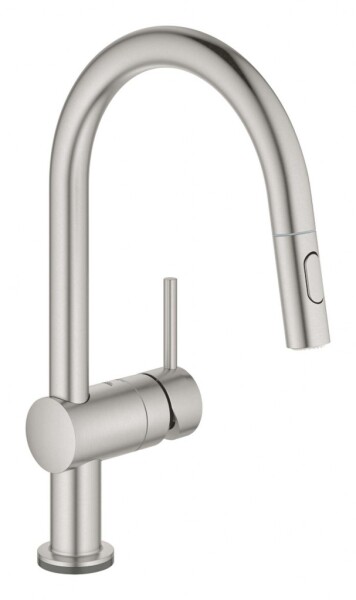 GROHE - MintaTouch Elektronická dřezová baterie s výsuvnou sprškou, supersteel 31358DC2