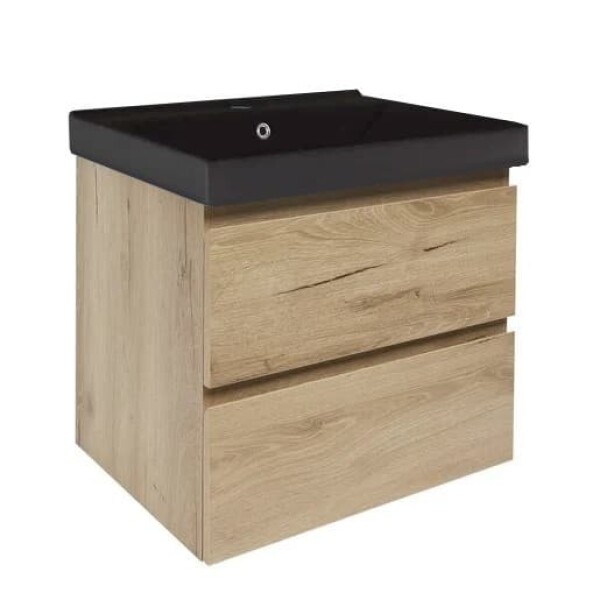 Koupelnová skříňka s umyvadlem SAT B-Way 59x50x45 cm dub mat BWAY260OAKUU1B BWAY260OAKUU1B