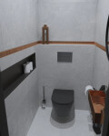 WC závěsné SAT Brevis včetně prkénka softclose, 48 cm, černý SATBRE010RREXPBKM SATBRE010RREXPBKM