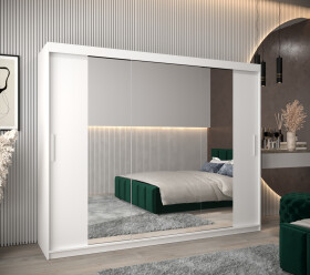 Šatní skříň Abi T2 Barva korpusu: Bílá, Rozměry: 250 cm, Dveře: Bílá