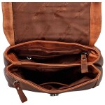 Kožený batůžek Dafne, hnědá