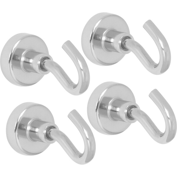 STREND PRO 2121008 Magnet s věšákem, 16mm, max. 6kg, extra silný, bal. 4ks