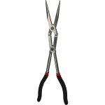 KNIPEX - kleště půlkulaté, zahnuté, s křížovým ozubením - 200mm, vysoká pevnost čelistí (3821200)