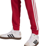 Pánské kalhoty adidas Essential 3-Stripes French Terry bordó KR2702 s