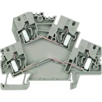 Weidmüller 8709760000 dvojitá svorka pružinová svorka Tmavě béžová 50 ks