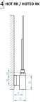 Instalprojekt - Topná tyč HOT s termostatem a časovačem - Barva topné tyče - Bílá, Typ připojení - Kroucený kabel, Výkon topné tyče - 300 W RDOHOT34WH