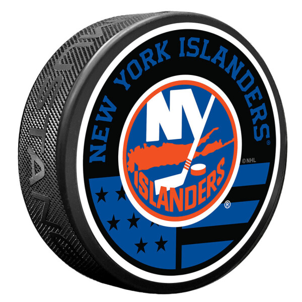 Mustang Puk New York Islanders NHL American Flag Pat Puck