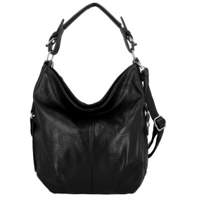 Stylová dámská koženková kabelka na rameno Tripa, černá