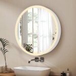 Zrcadlová skříňka s osvětlením SAT 60x60 cm kov SATZGALED60BI SATZGALED60BI